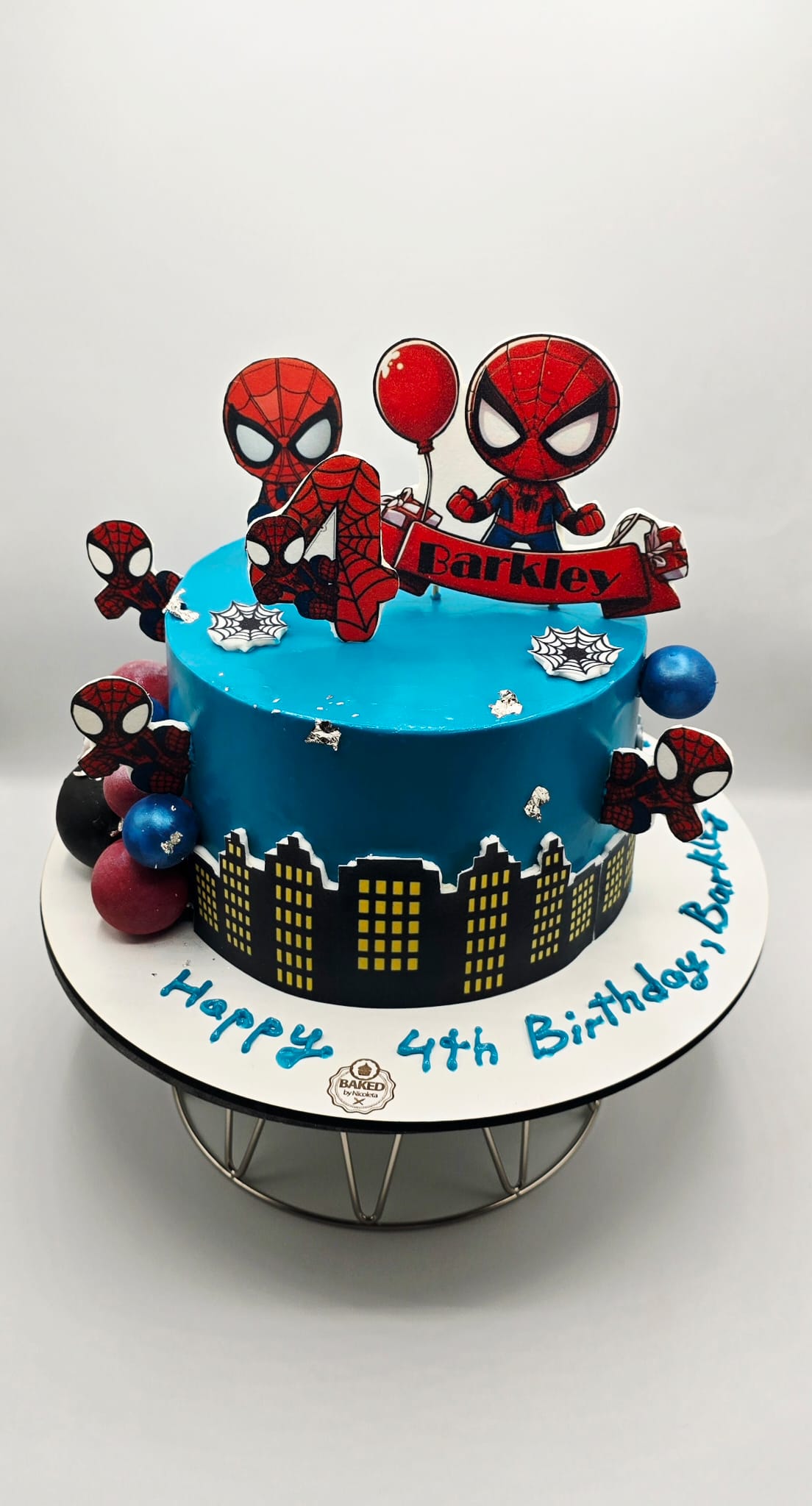 Bespoke custom celebration cake for Boys & Adventures handcrafted by Nicoleta